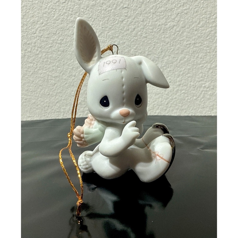 1991 Vintage Precious Moments Bunny‎ Rabbit on Skates 520438 Samuel J Butcher